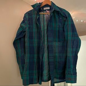 Plaid button down